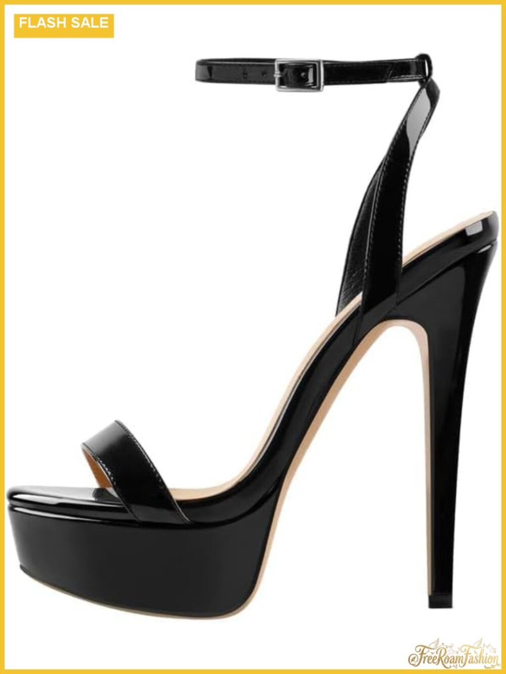 Platform Stiletto Heels Open Toe Ankle Strap Sandals for Wedding Party